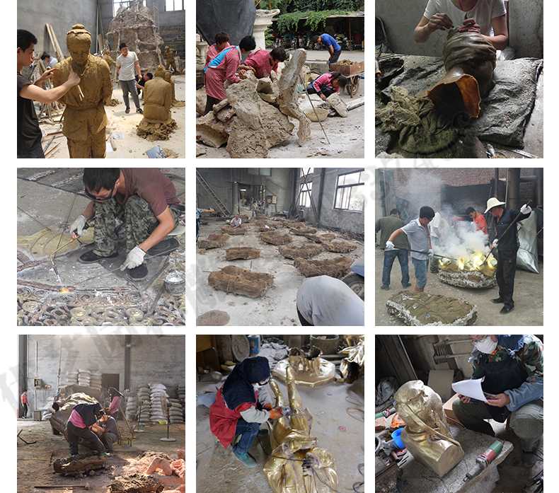 銅雕塑廠家，銅雕塑鑄造流程，銅雕塑定制