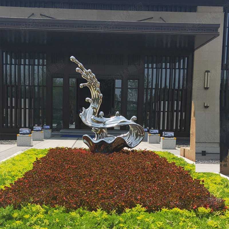 不銹鋼流水雕塑，不銹鋼雕塑廠家